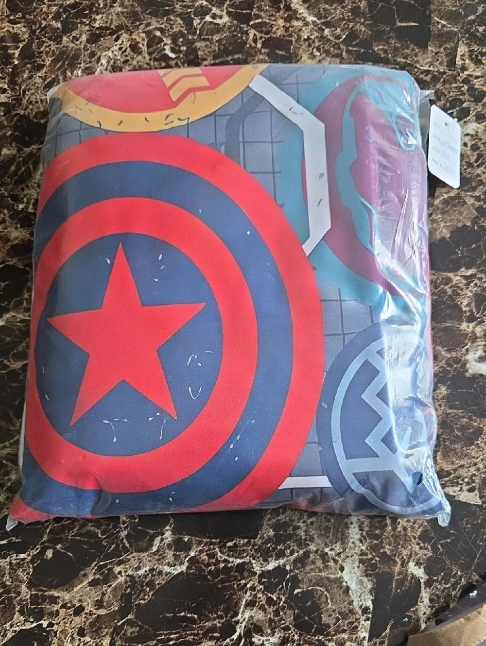 Marvel Comic Emblem Twin sheet set - Red, Blue, Green, Yellow, Black